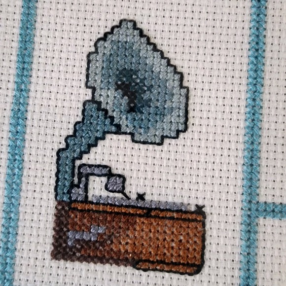 Nostalgic Designs Cross Stitch Framed Picture Cottage Cabin Sewing Machine Churn - Picture 3 of 16